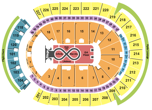 T-Mobile Arena Katy Perry Seating Chart